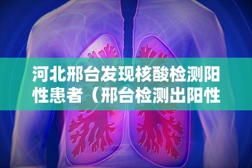 河北邢台发现核酸检测阳性患者（邢台检测出阳性）