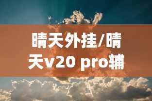 晴天外挂/晴天v20 pro辅助