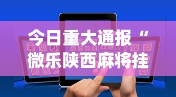 今日重大通报“微乐陕西麻将挂app”原来有神器下载