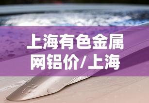 上海有色金属网铝价/上海有色金属网铝价预测