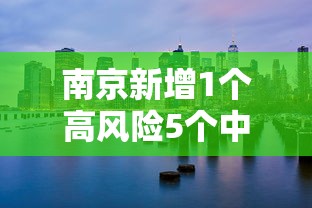 南京新增1个高风险5个中风险地区/南京市新增2个高风险区