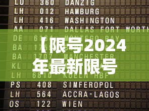 【限号2024年最新限号时间表/限号2025年最新限号时间表】