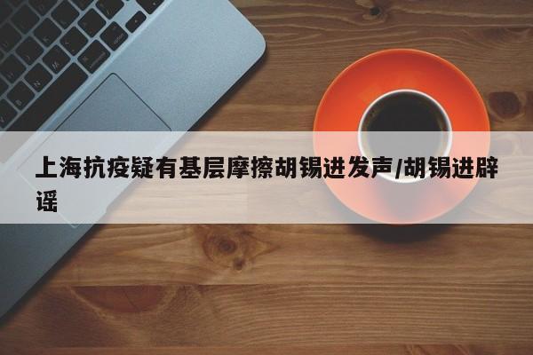 上海抗疫疑有基层摩擦胡锡进发声/胡锡进辟谣